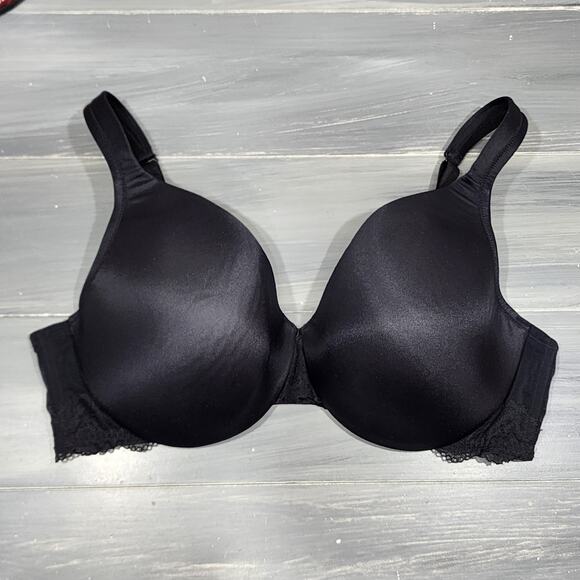 Cacique Bra 44C Lightly Lined Underwire Black - Picture 1 of 9
